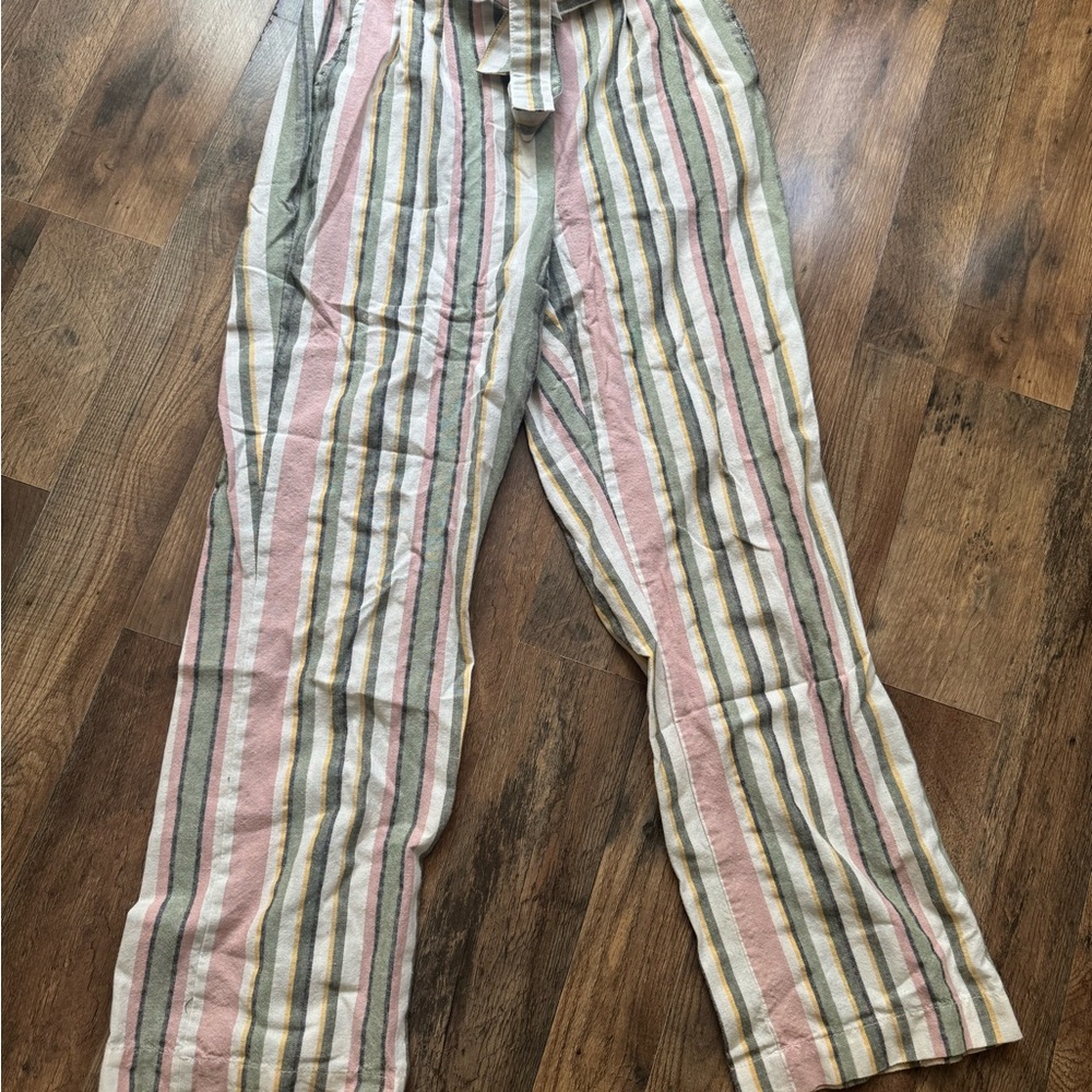 Striped Linen Pants